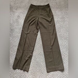 St. John Collection Vintage Wool Blend Tailored Trouser Pants Brown - Size 4